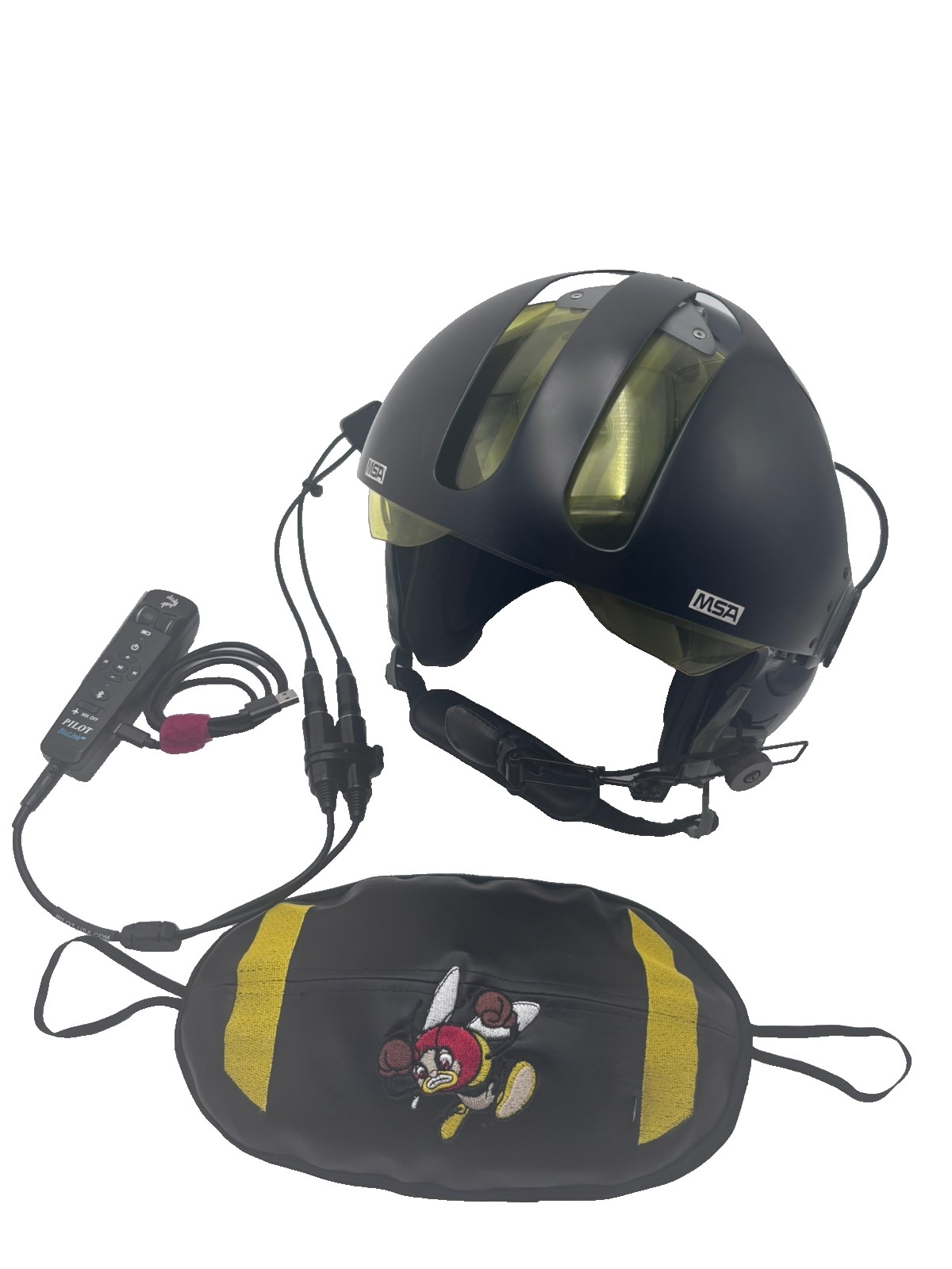 MSA Gallet LH250 General Aviation Helmet, Dual Visors, BluLink Adapter, L/XL/XXL