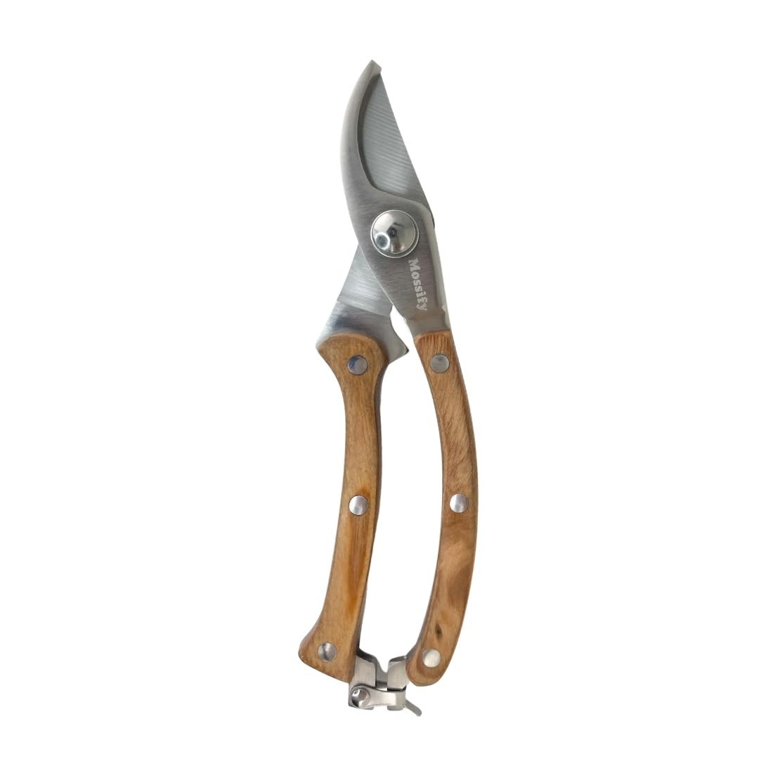 Mossify Garden Shears 8” – Premium Stainless Steel Pruning for Silver