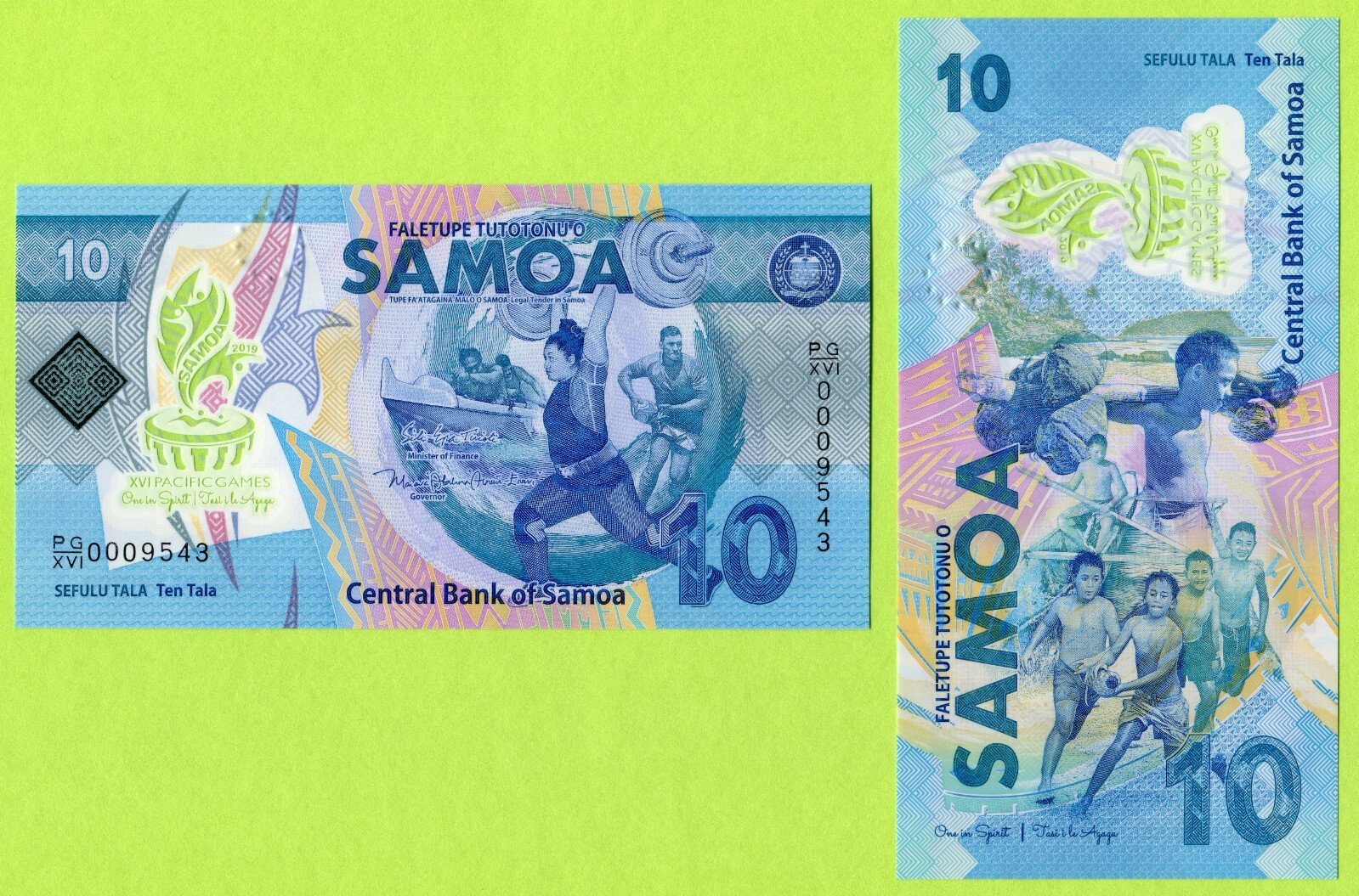 Samoa 10 Tala 2019 P45 UNC - Polymer / Commemorative