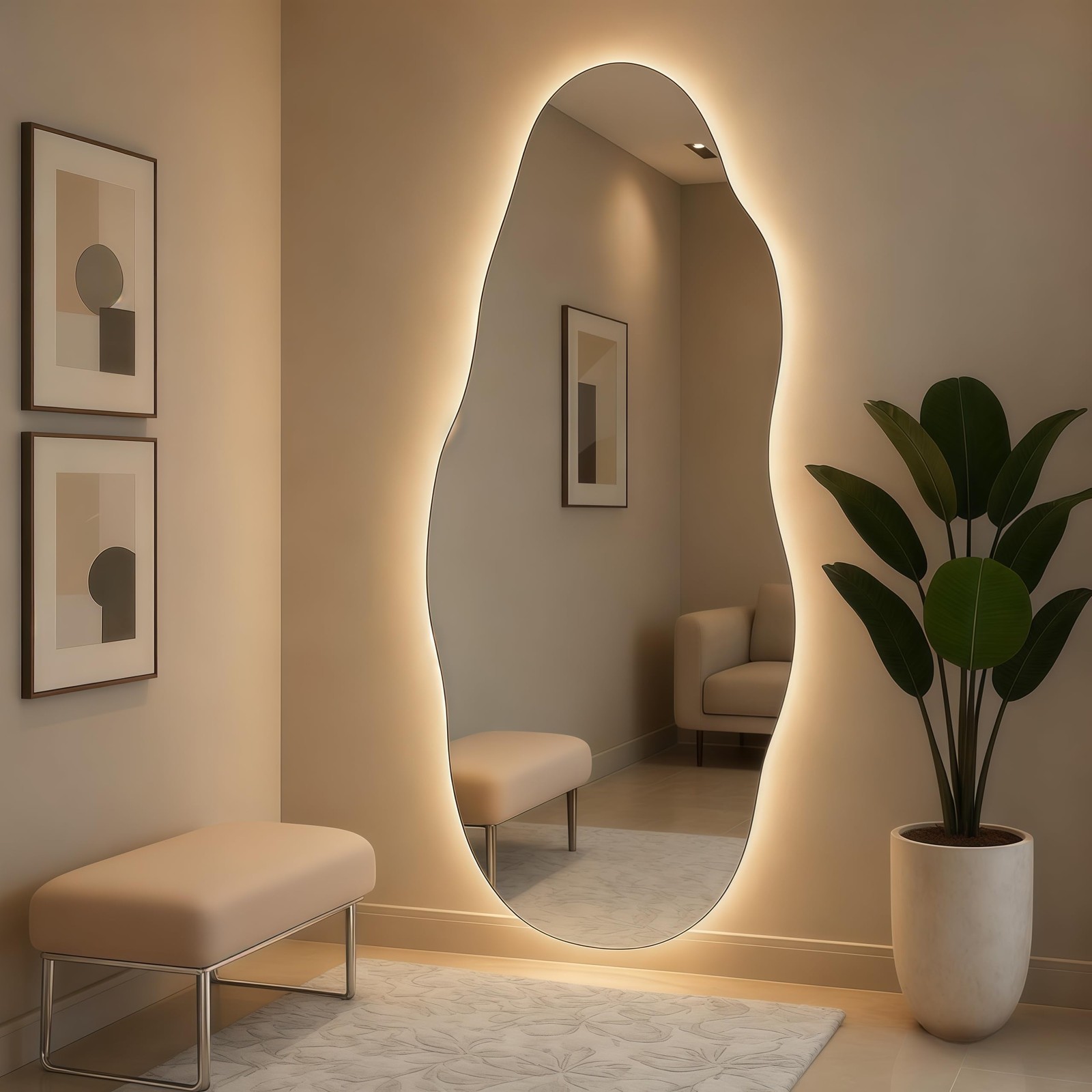 COB LED Strip Light with Remote, 16.4ft, 3000K Dimmable, Warm White LED Light...