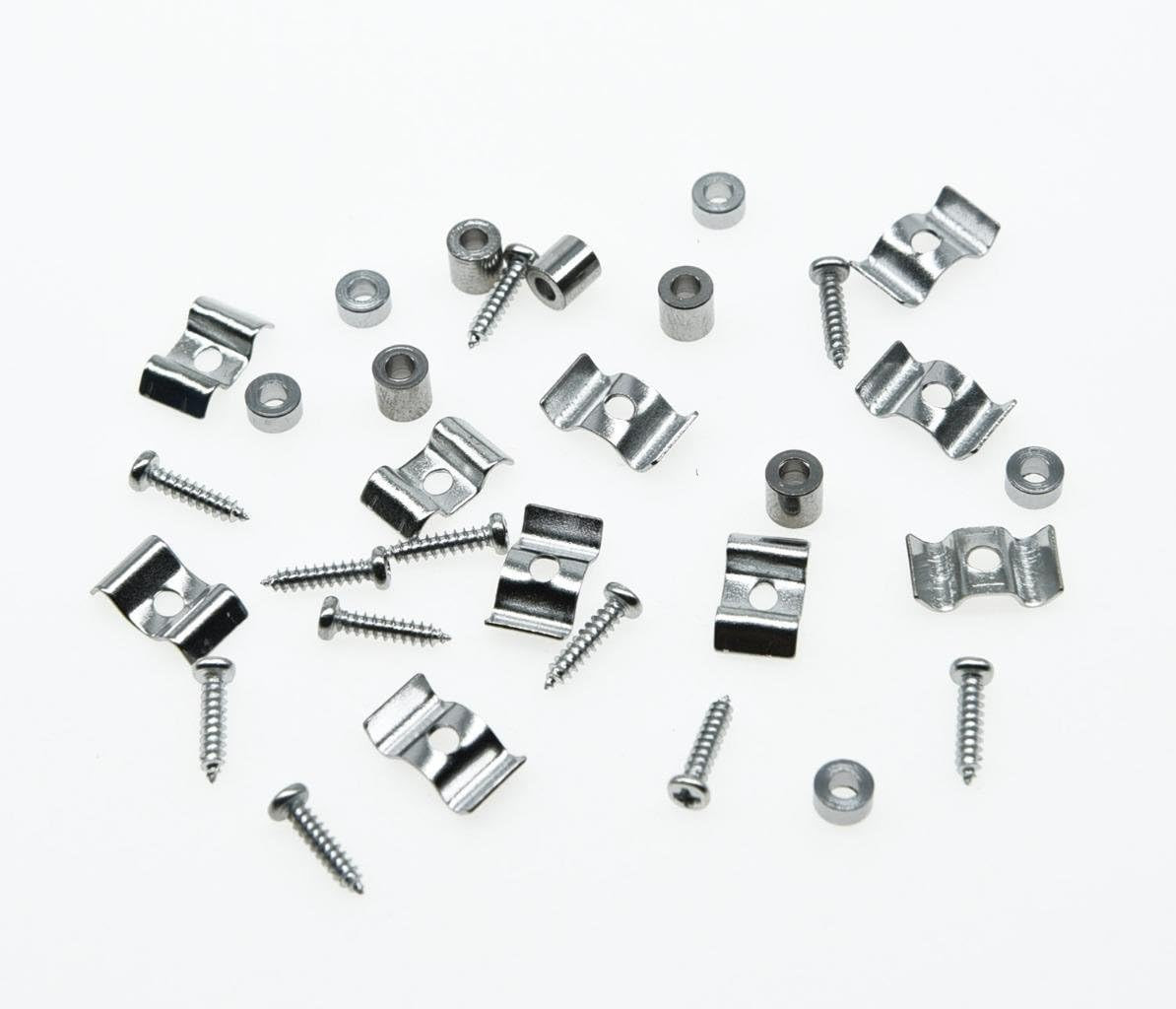 5Sets Electric Guitar String Trees Guitar String Retainer for Strat Tele Chrome