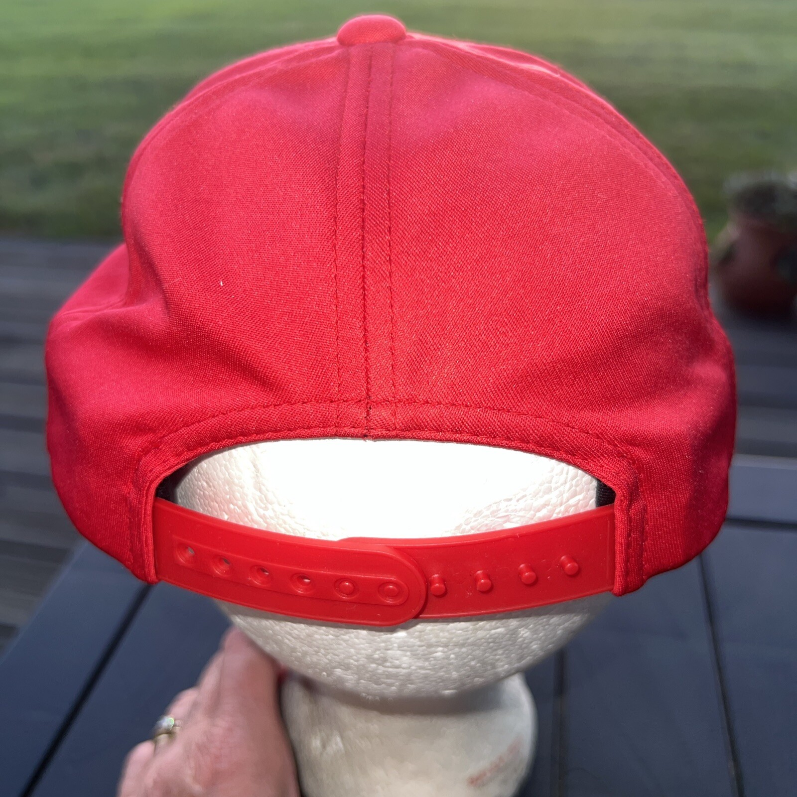 Fearless Follower w Silver Red Logo Youth Hat Cap Hook Loop Polyester EUC