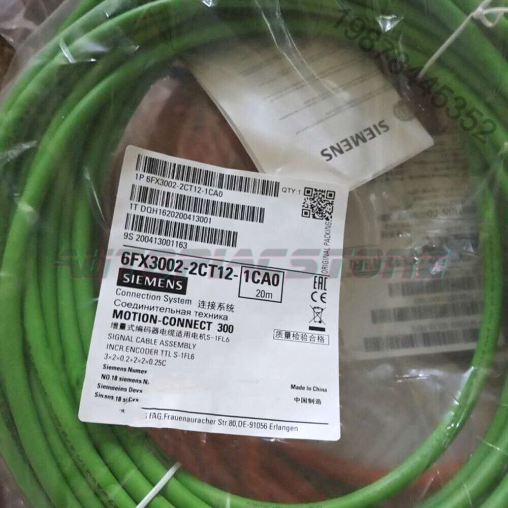 NEW 20m Siemens 6FX3002-2CT12-1CA0 S-1FL6 Motor Incremental Encoder Cable~