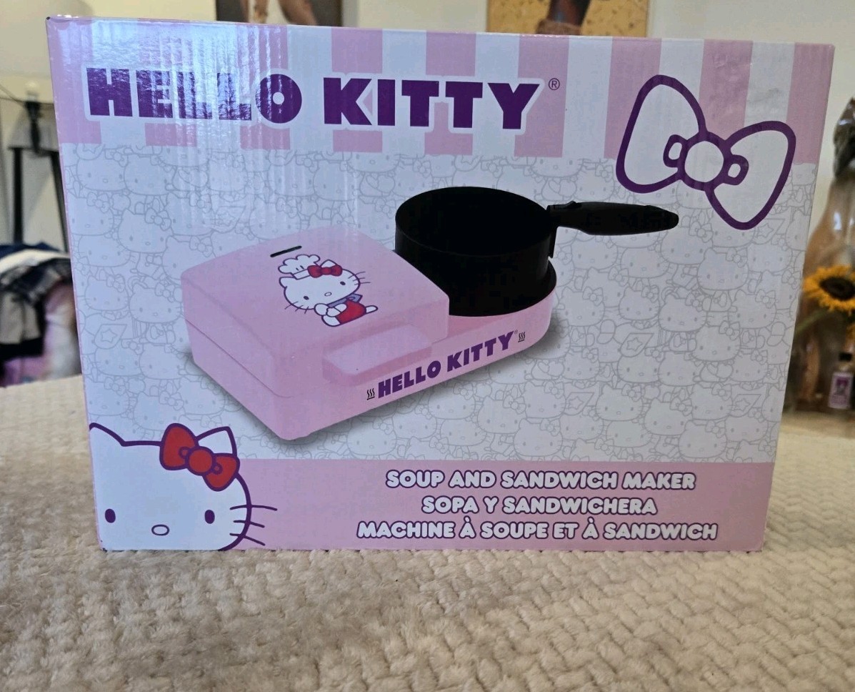 Hello Kitty Soup & Sandwich Maker Pink Kitchen Appliance Cute Sanrio New
