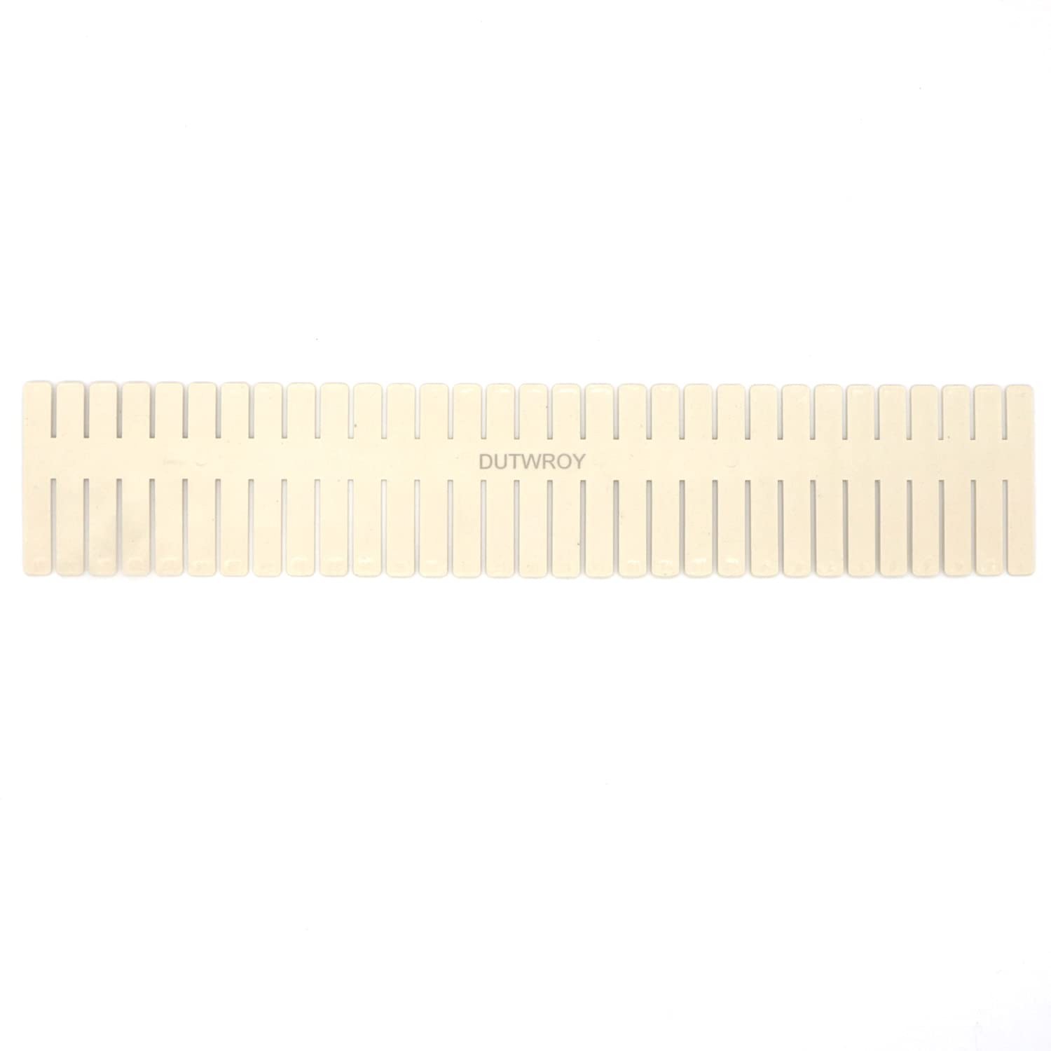 24Pcs Adjustable Drawer Dividers - 14.5Inch Plastic Storage Dividers - White ...