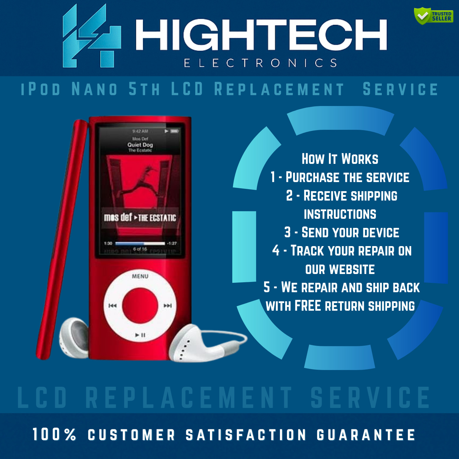 iPod Nano 5th LCD Replacement Service Repair