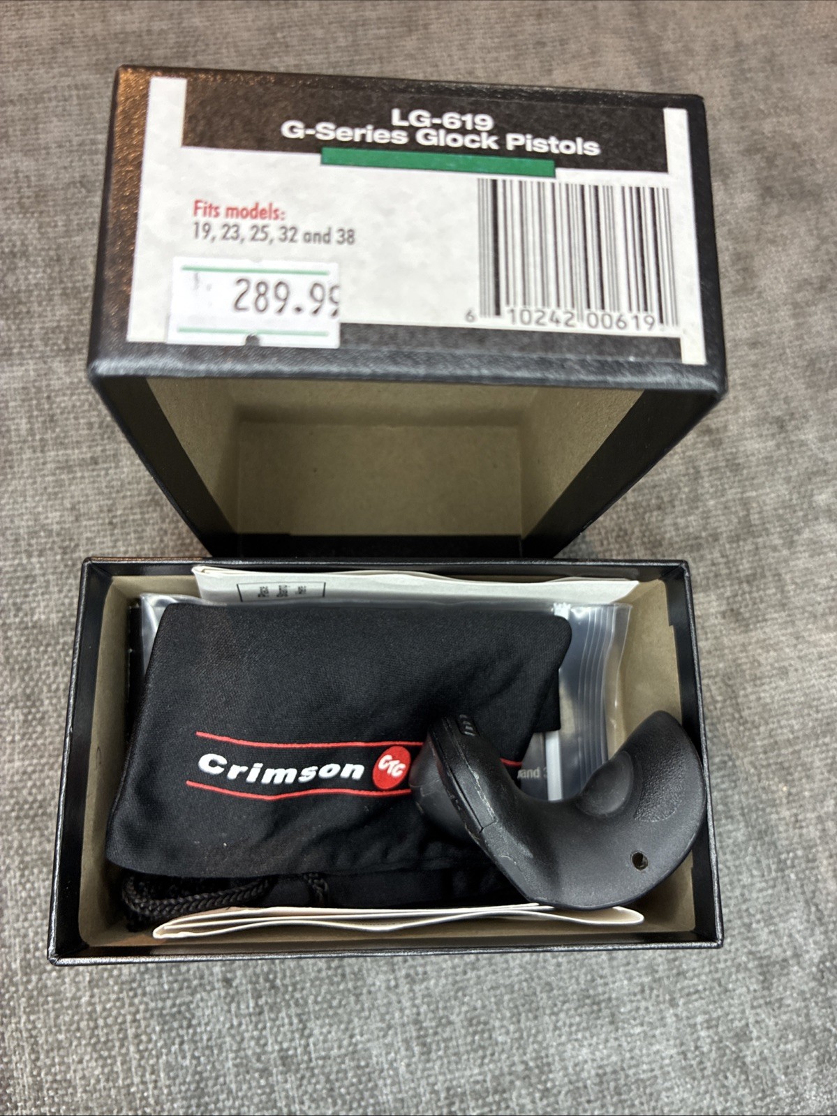 CRIMSON TRACE LG-619 LASER GRIP GLOCK 19  23 25 32 38 - NEW - (KM)