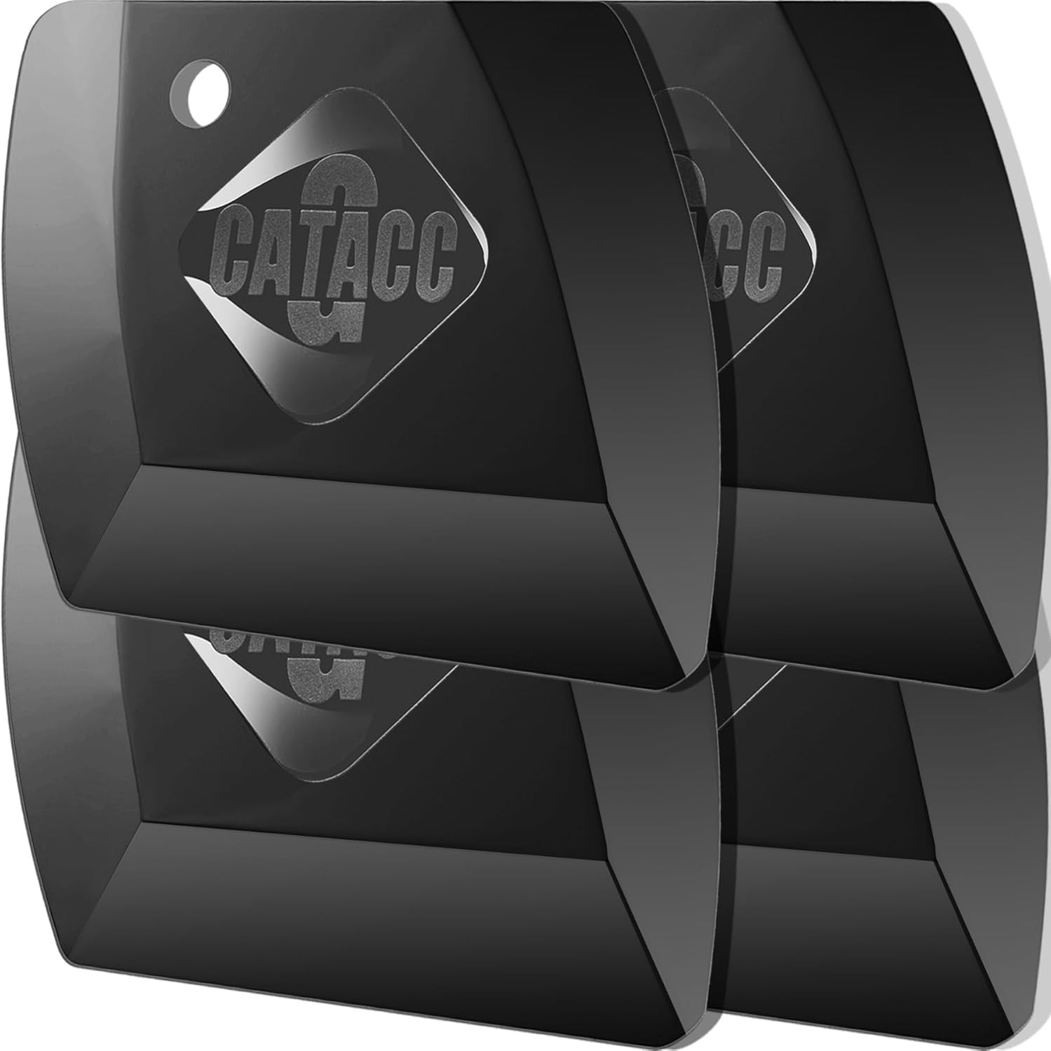 G.CATACC 4-Pack Pan Scrapers, Durable Plastic Dish Pack of 4, Olive Black