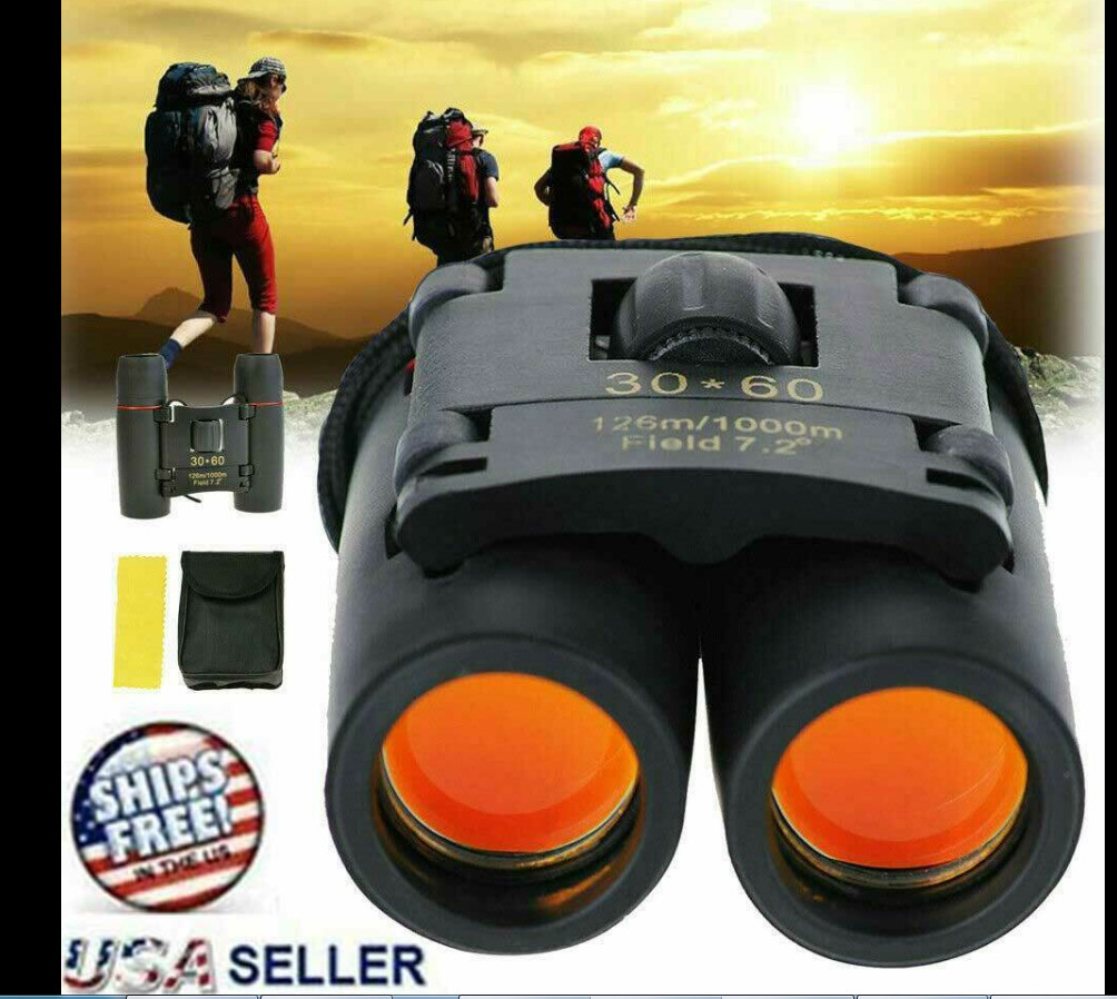 NEW BK-4 30X60 Binoculars Day/Night Vision Goggles Hunting Hiking Telescope USA