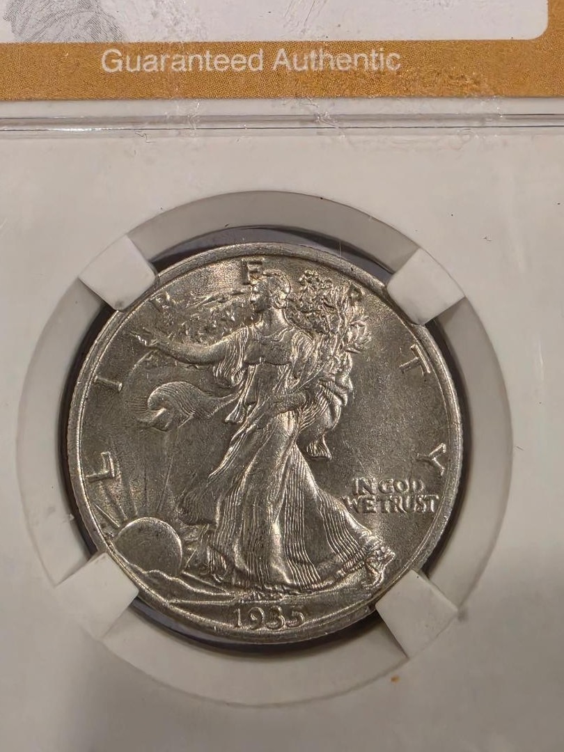 1935 Walking Liberty Half Dollar MS65