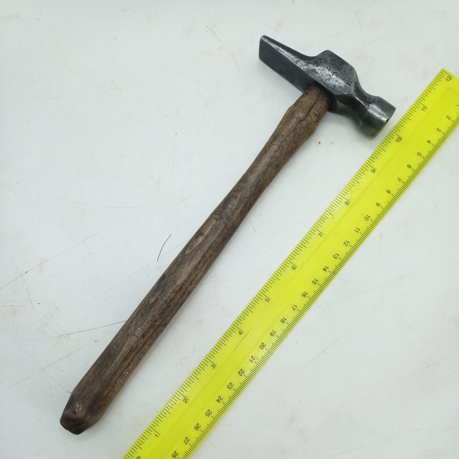 Vintage Antique Exeter Cross Pein Hammer 217g 10 1/2" Carpenter Old Tool Steel