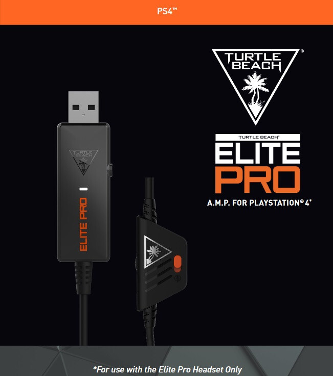 TURTLE BEACH Elite Pro A.M.P. Amplified Audio Mic (PS3/PS4) [Tournament Gaming]