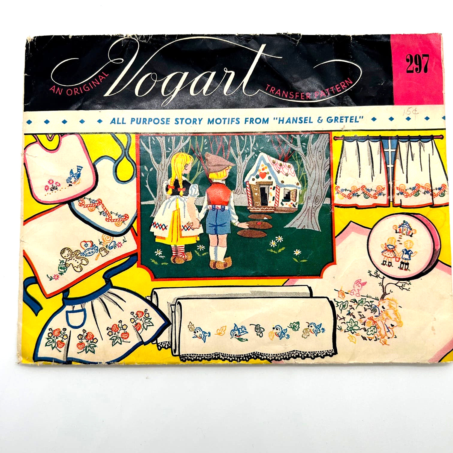 Vogart Vintage Hot Iron Transfers #297 Hansel and Gretel