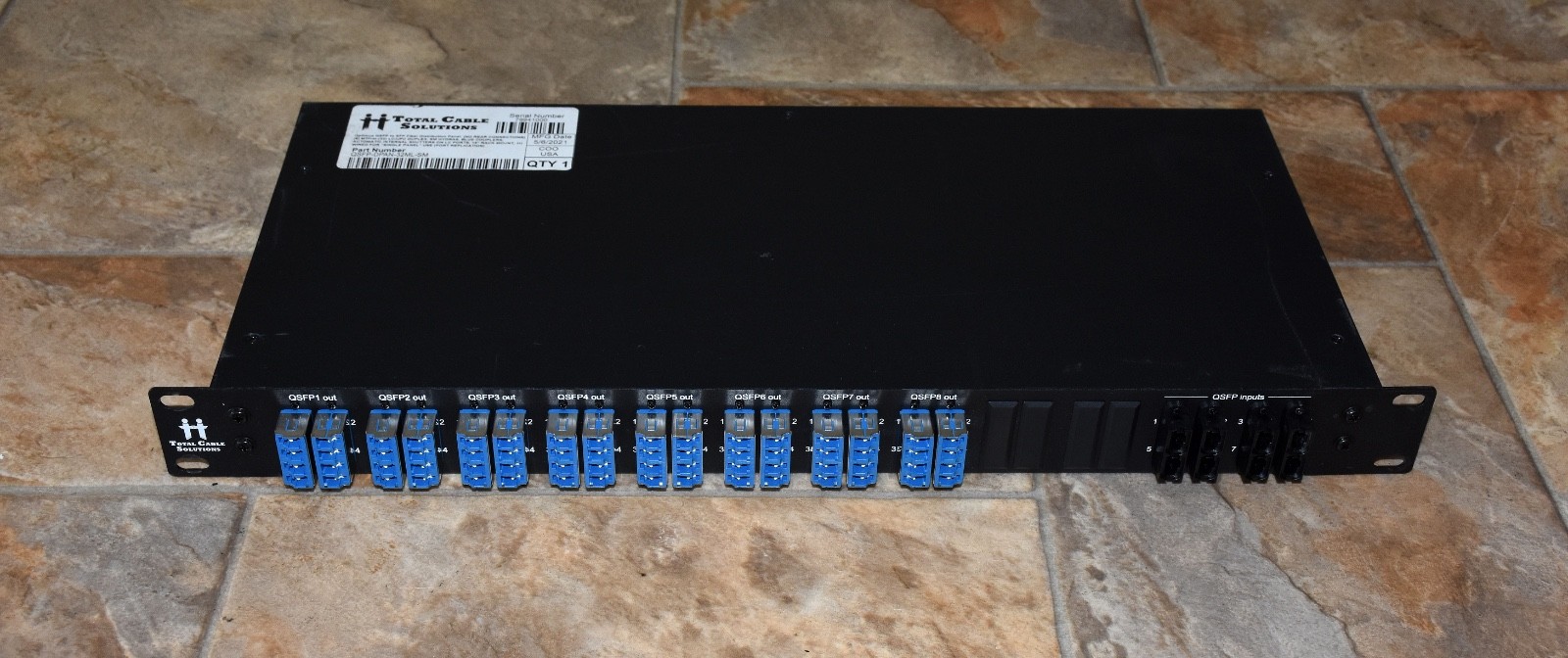 Total Cable Solutions QSFP-DPAN-32ML-SM 8-MTP 32-LC SM Fiber Panel