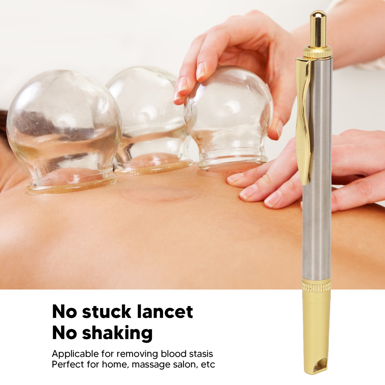 Adjustable Depth Lancing Device For Fast Blood Sampling Home Use New↑
