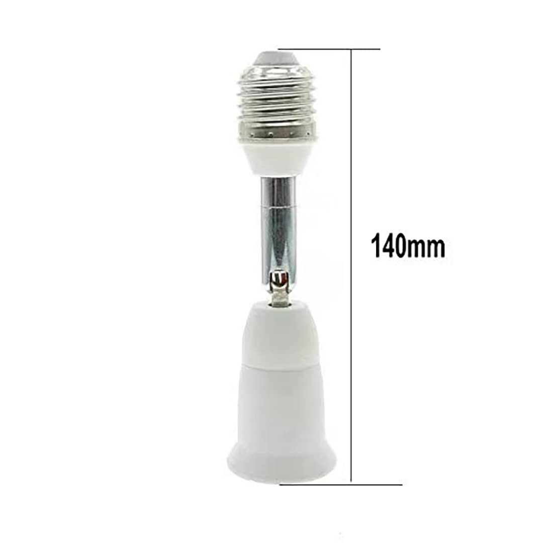 Srovil E26/E27 Light Socket Extender, 4.5 Inch Extension,Adjustable Vertical ...