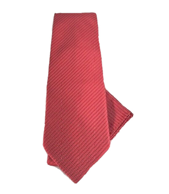 Rucci Chillino Italy Men's Tie & Hanky Set Medium Red Striped Polyester 3.75"