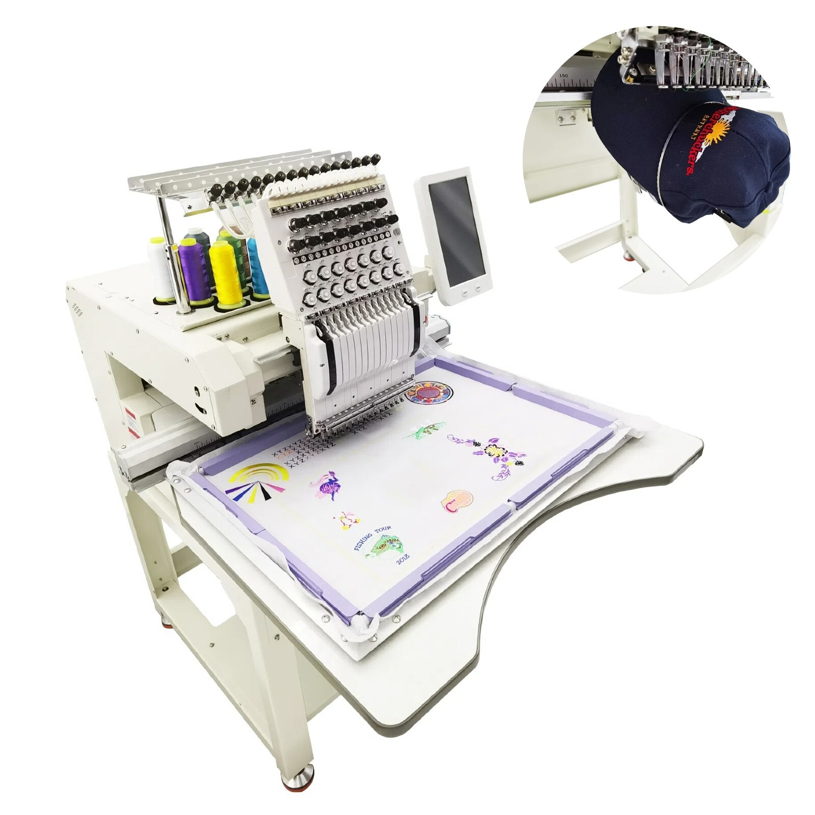 Automatic Commercial DIY Personalized Embroidery Machine Single Head 15 Needles
