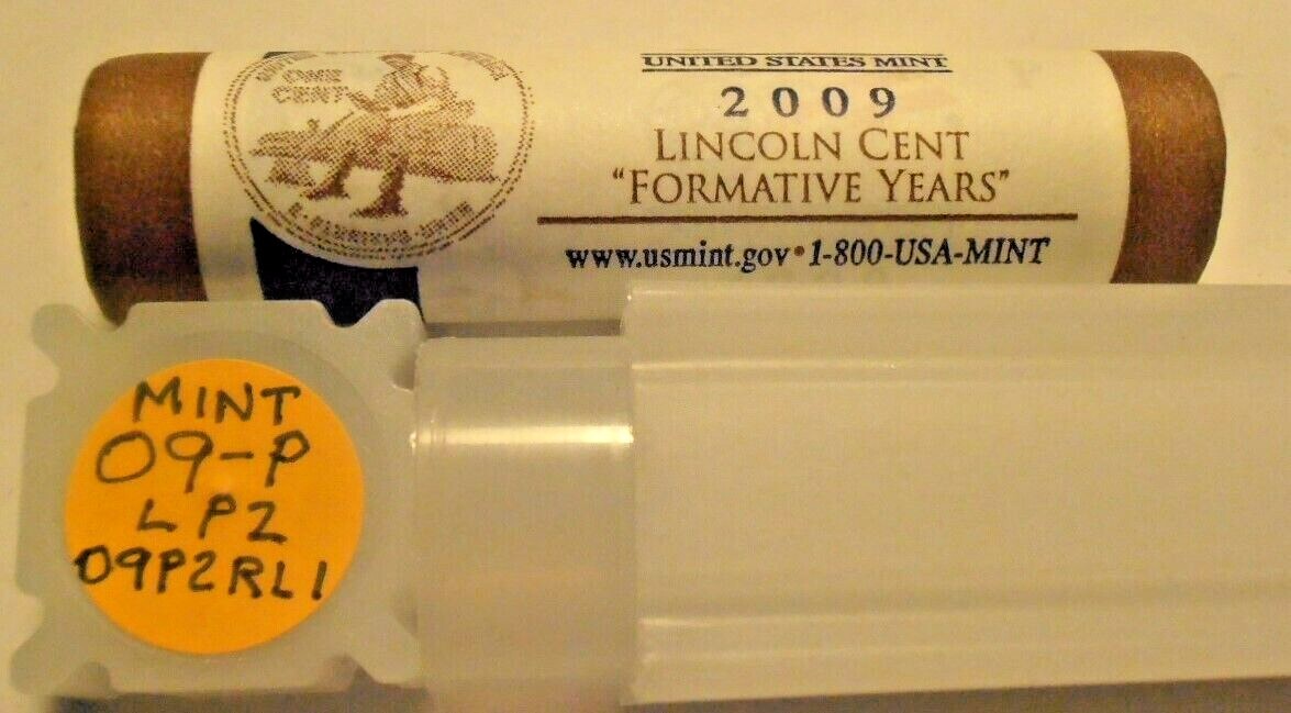 2009 P - LP3 BU Lincoln Cent Roll in Mint Wrapper (09P2RL1)
