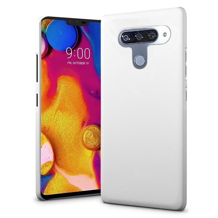 For LG V40 ThinQ Smooth Matte Rubberized hard case back Skin shell cover