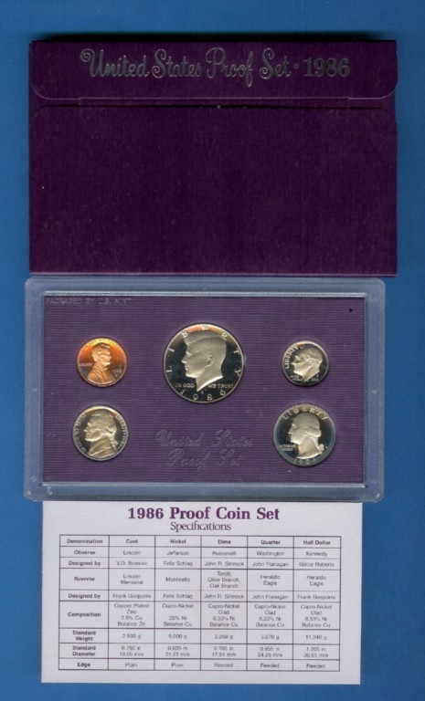 1986 S Proof Set - Complete