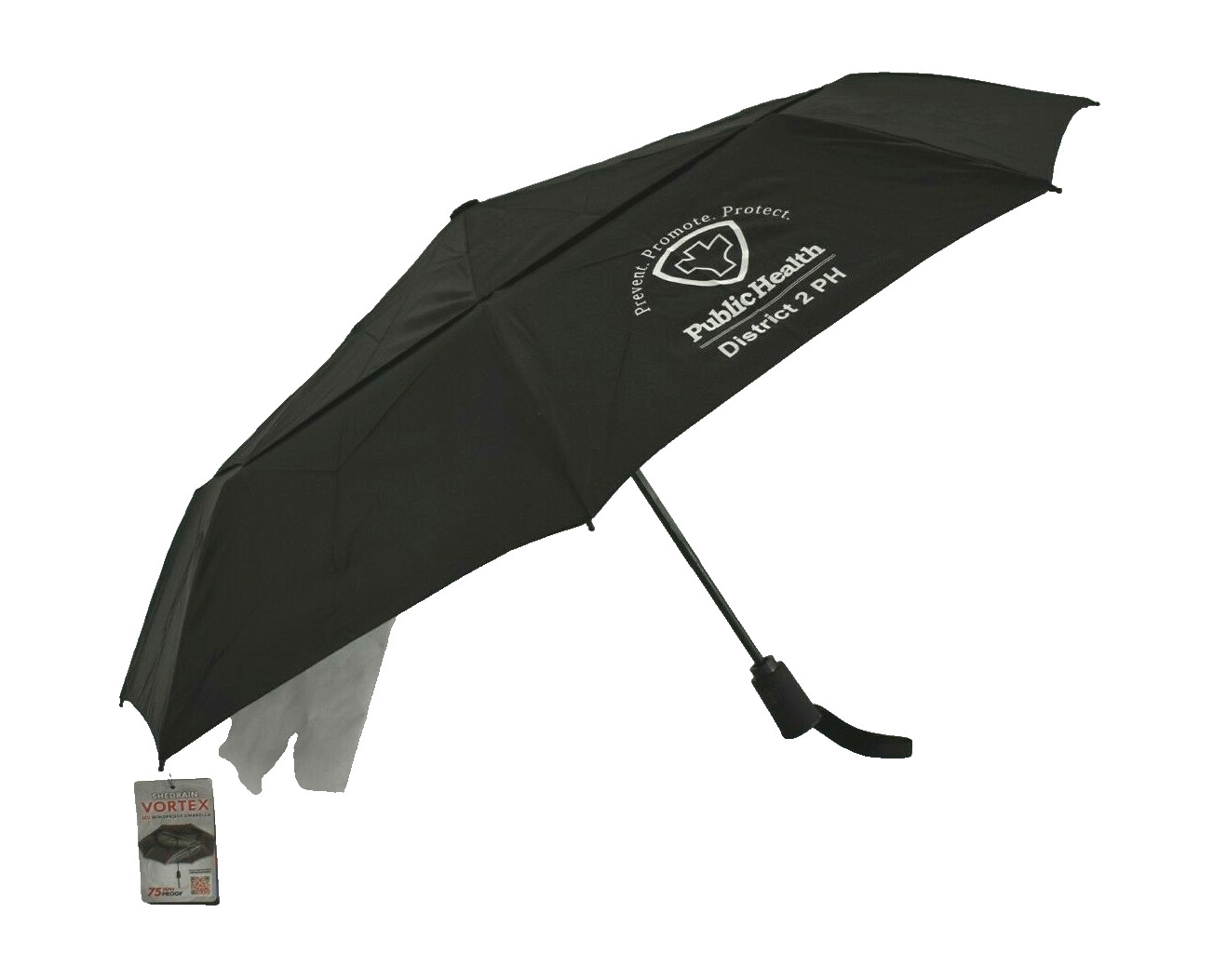 ShedRain Vortex Windproof Umbrella Black 75 MPH Proof Auto Open & Close New
