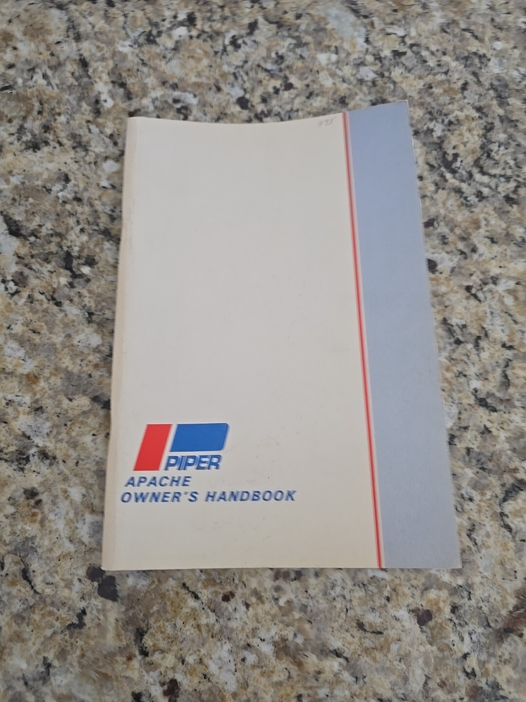 Piper Apache Model G, PA-23-160 Owner's Handbook Manual