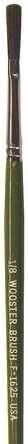 Wooster Genuine 0.125" Ox Hair Letterer Artist Paintbrush - F1625-0.125