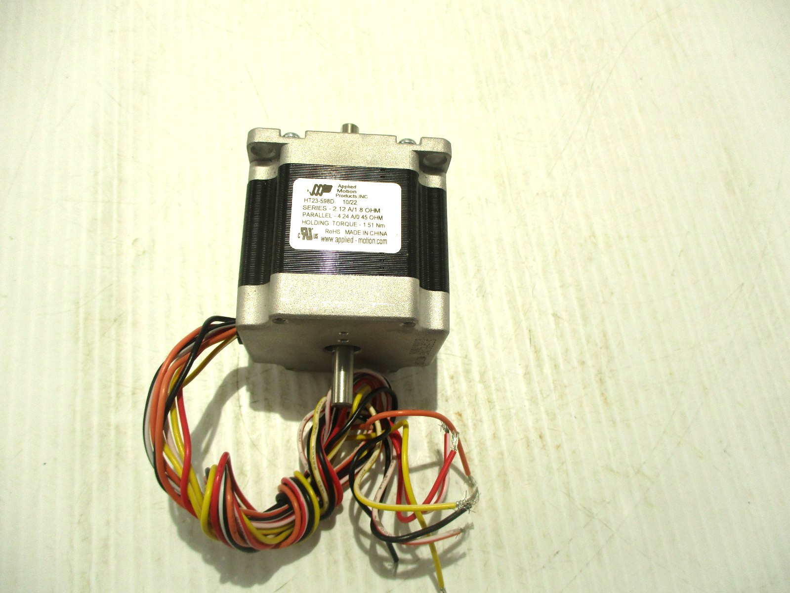 NEW APPLIED MOTION HT23-598D STEPPER MOTOR 3.6 V 2 AMP