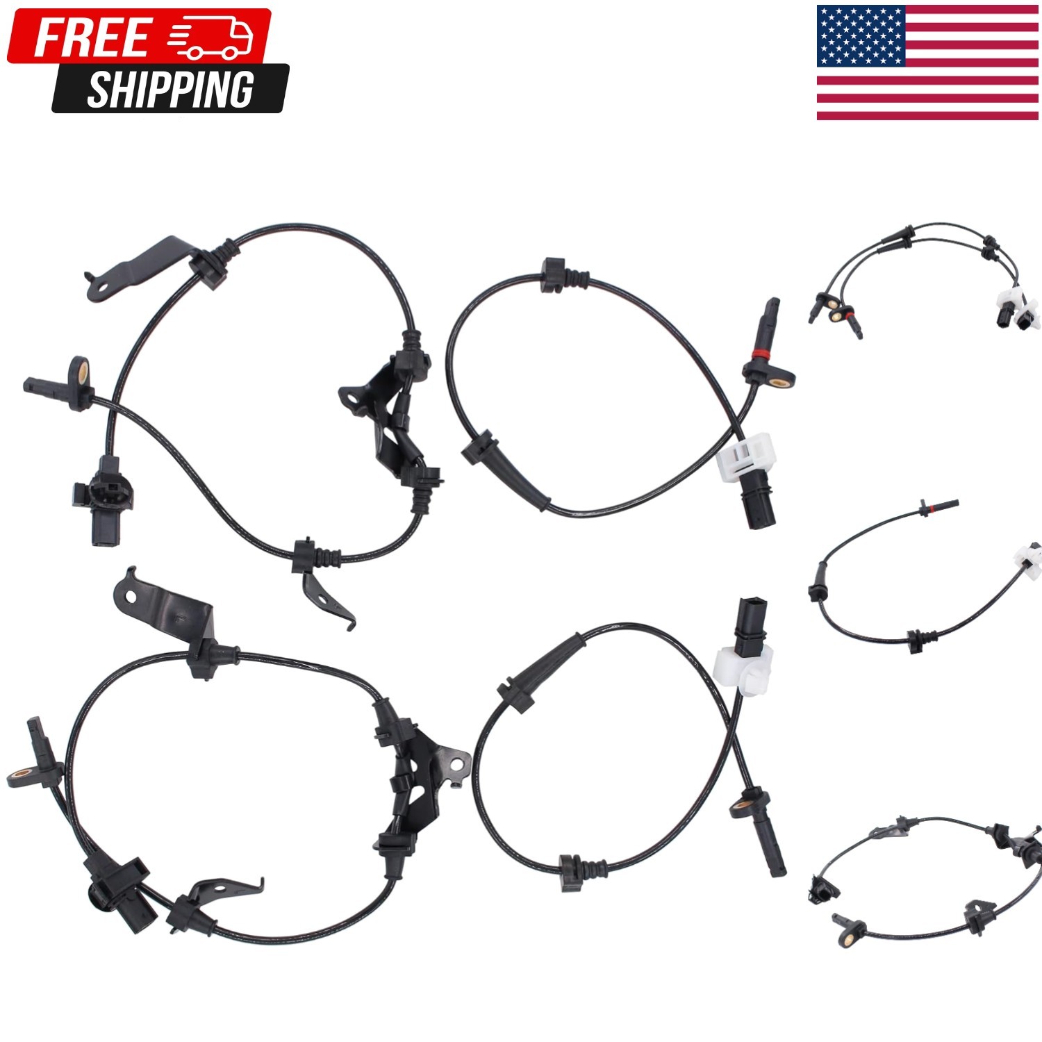 Front Rear Left and Right ABS Wheel Speed Sensor for Honda Accord 2.4L/3.5L 2...