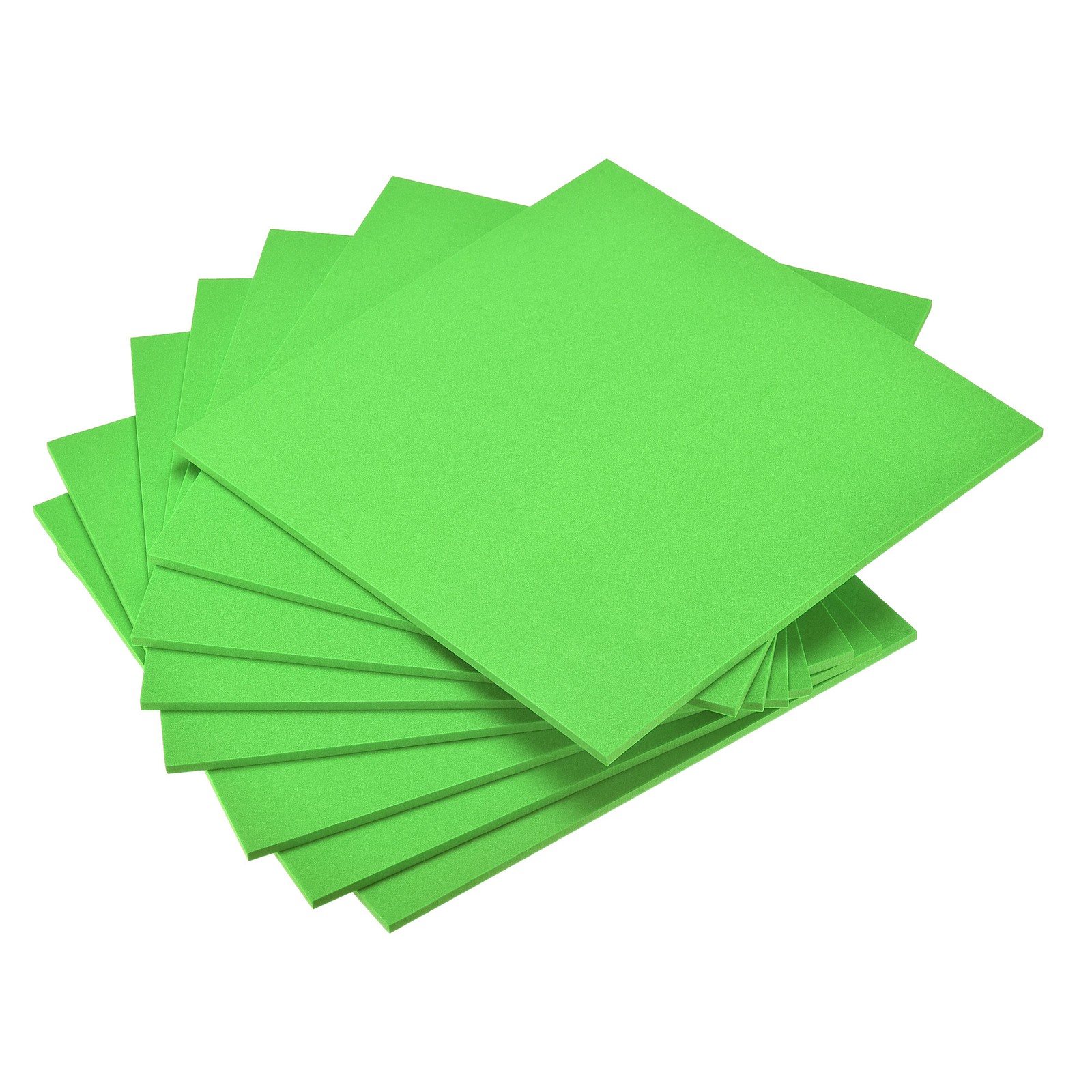 Green EVA Foam Sheets 10*10" 5mm Thickness for Crafts DIY Projects, 8 pack