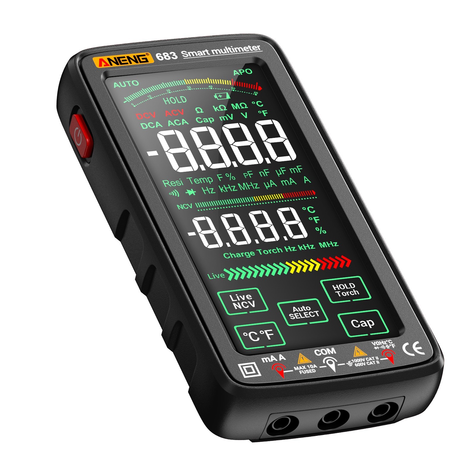 ANENG 683 Touch Screen Digital Multimeter True RMS 6000 Counts Rechargeable tool