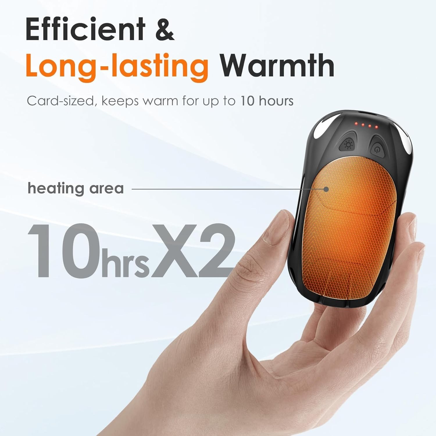 Hand Warmers Rechargeable 2-Pack, Reusable Portable Magnetic Pocket Heater, U...