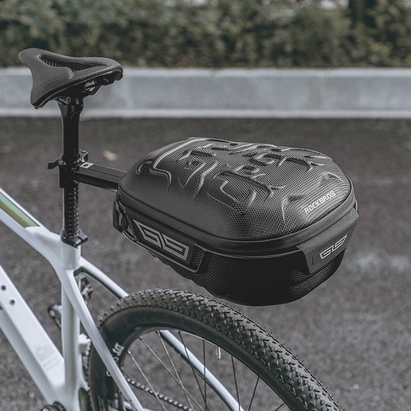 ROCKBROS Bike Rear Rack Bag 12LHard Shell Waterproof Pannier Saddle Seat Bag