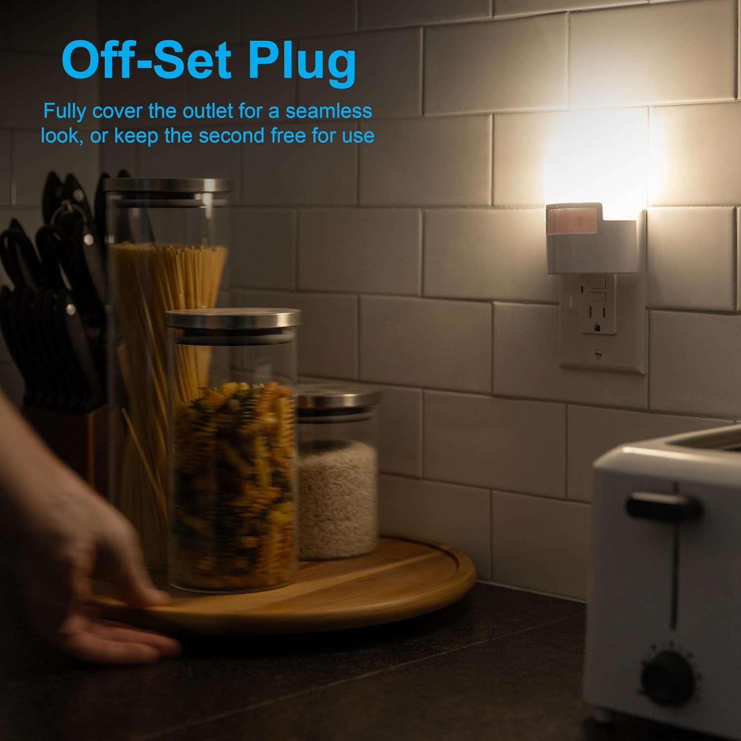 GE LED Motion Sensor Night Light, Plug into wall, 40 Lumens, Soft White, UL-Cert