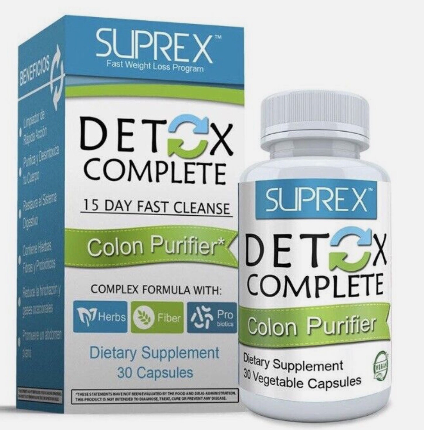 Suprex Detox Complete, Colon Purifier 30 Capsules Vita 360