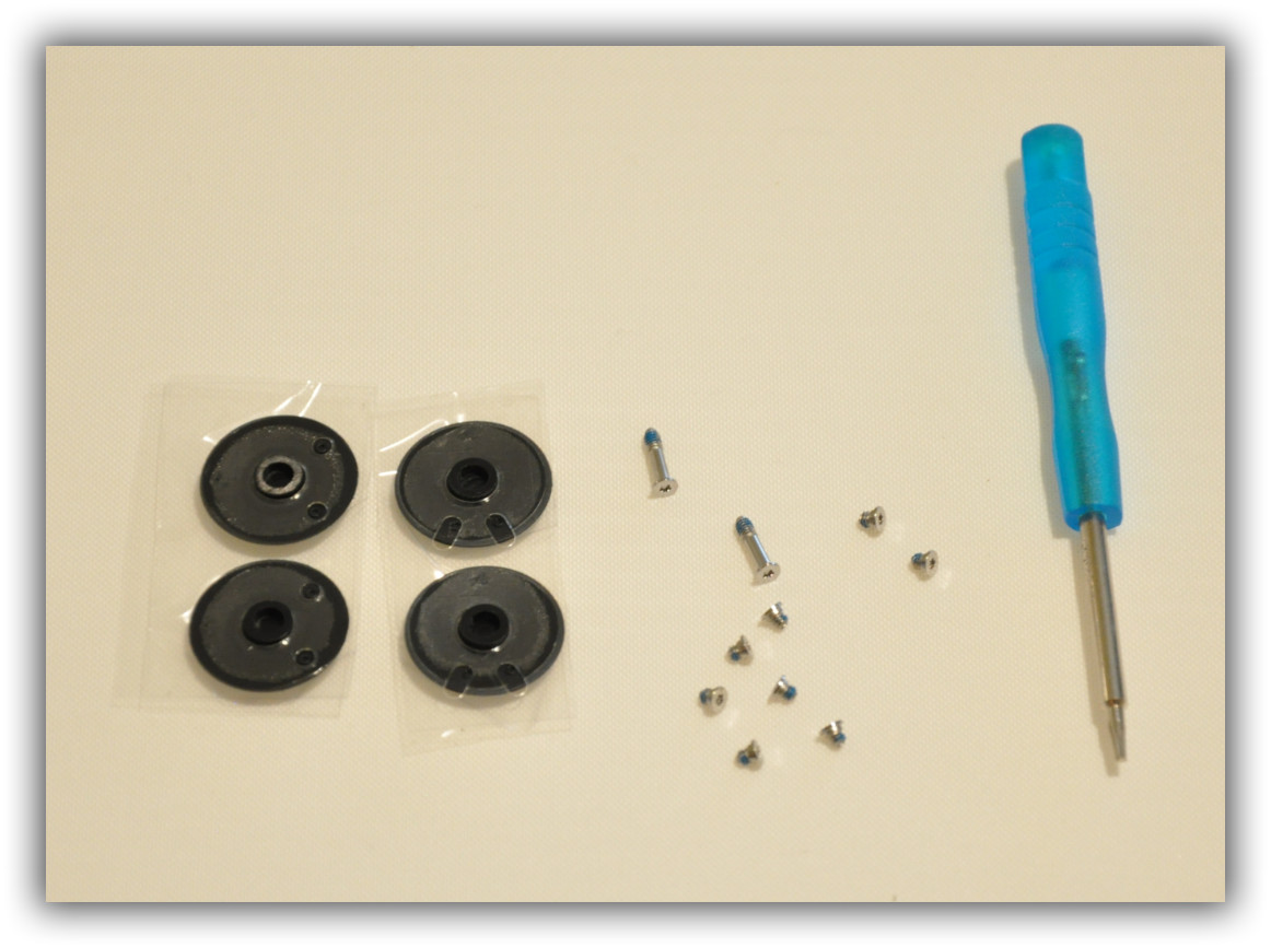 4 x Rubber Feet foot & screws kit for Apple Macbook Air A1369 A1370 A1466 A1465