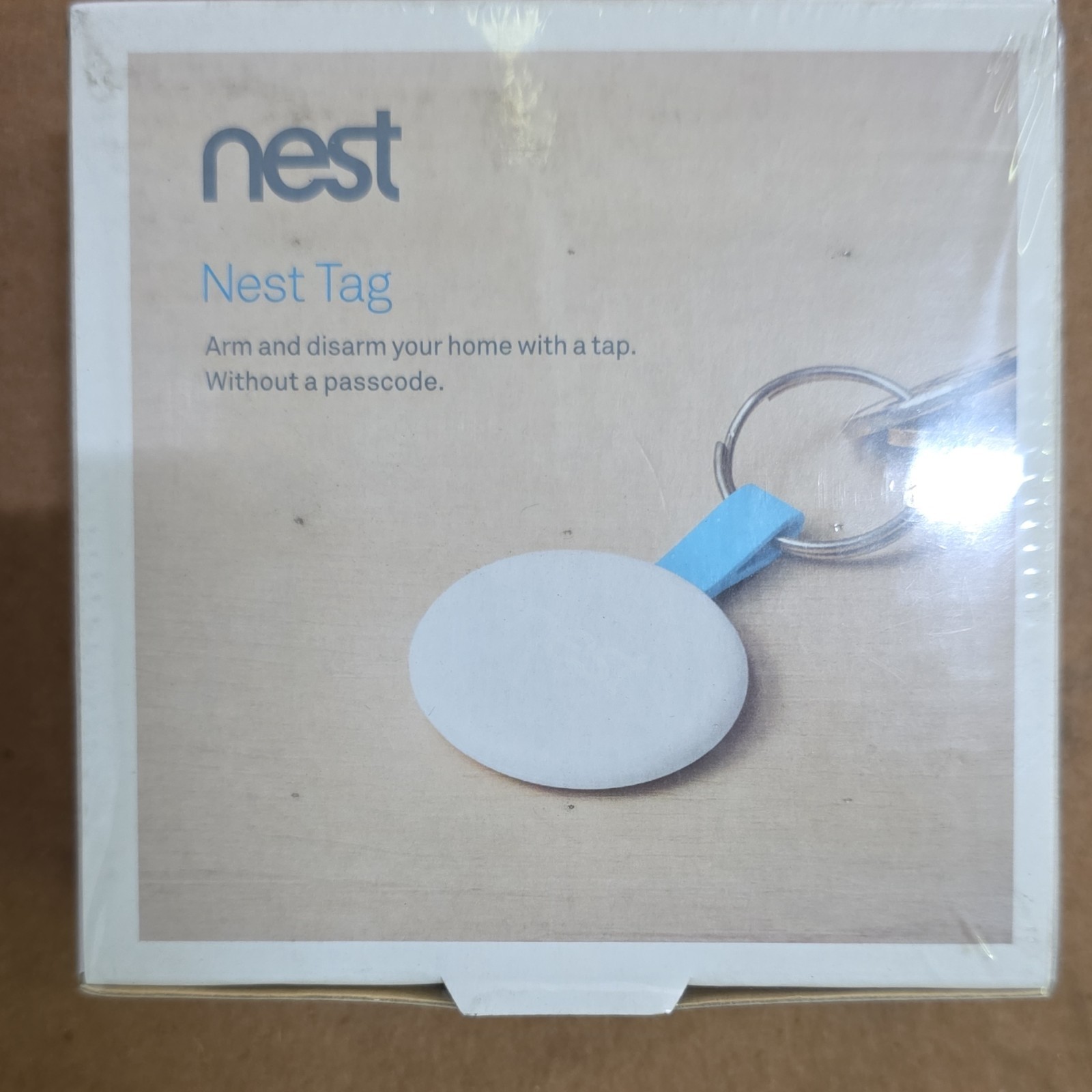 Nest Tag NFC Keychain Key Fob for Nest Secure Home Alarm System, White