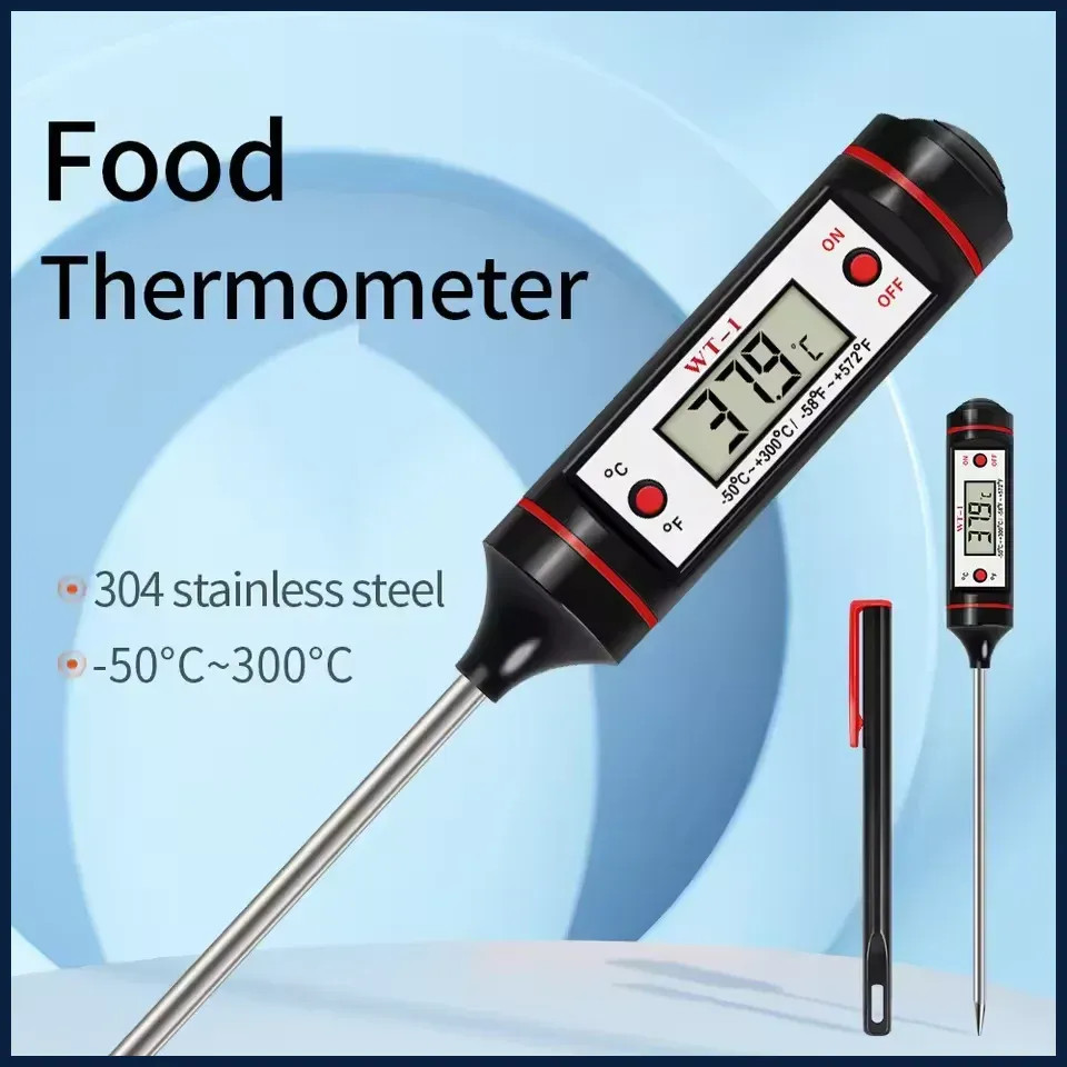 -50-300℃ Digital Food Thermometer For Meat Kitchen Cooking Water Milk Food Probe