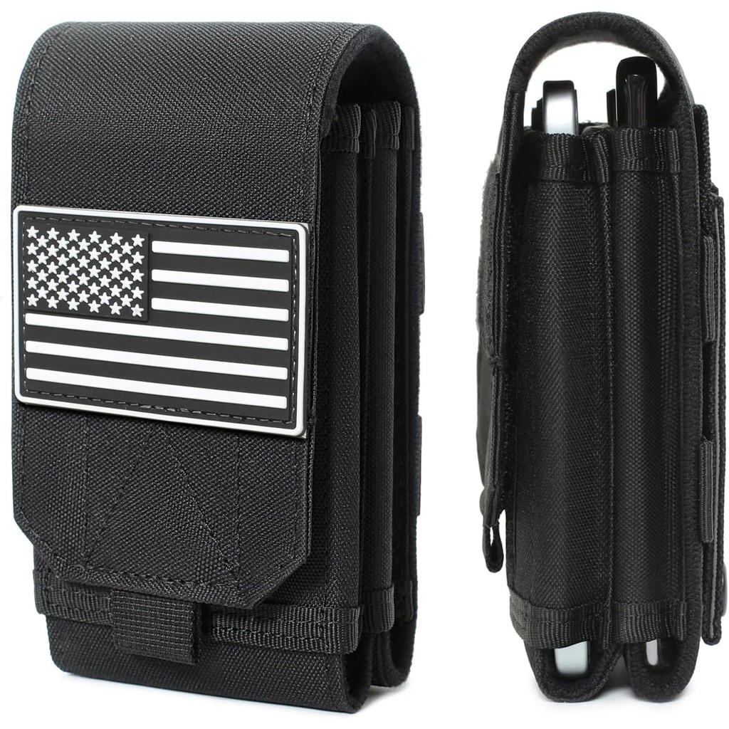 Tactical MOLLE Phone Pouch Universal Single Dual Phone Holster EDC