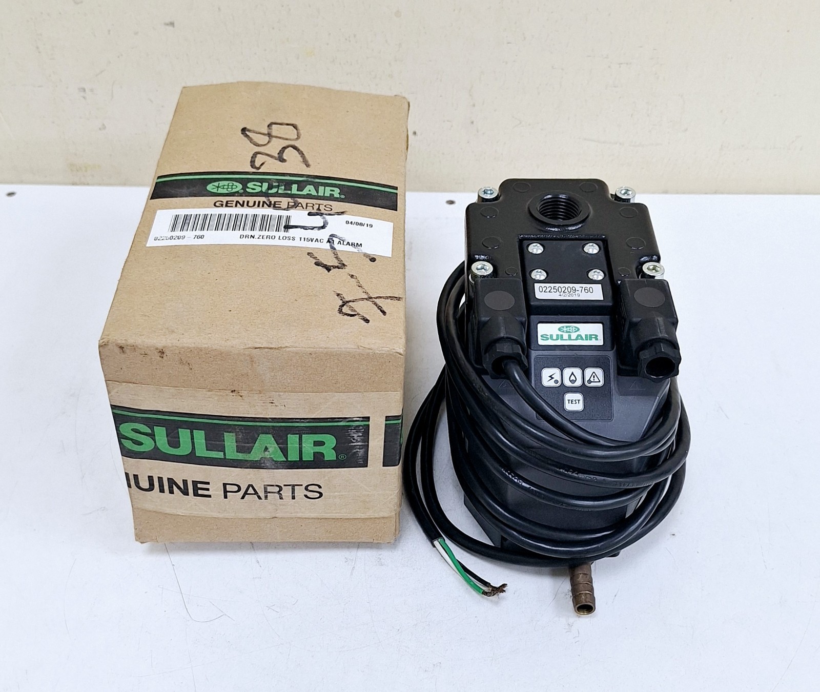 Sullair 02250209-760 DRN. Zero Loss A1 Alarm 115VAC 50/60Hz