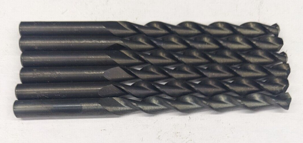 6 Viking 9/32" Parabolic Flute Jobber Length Drill Bits HSS 118 Deg USA