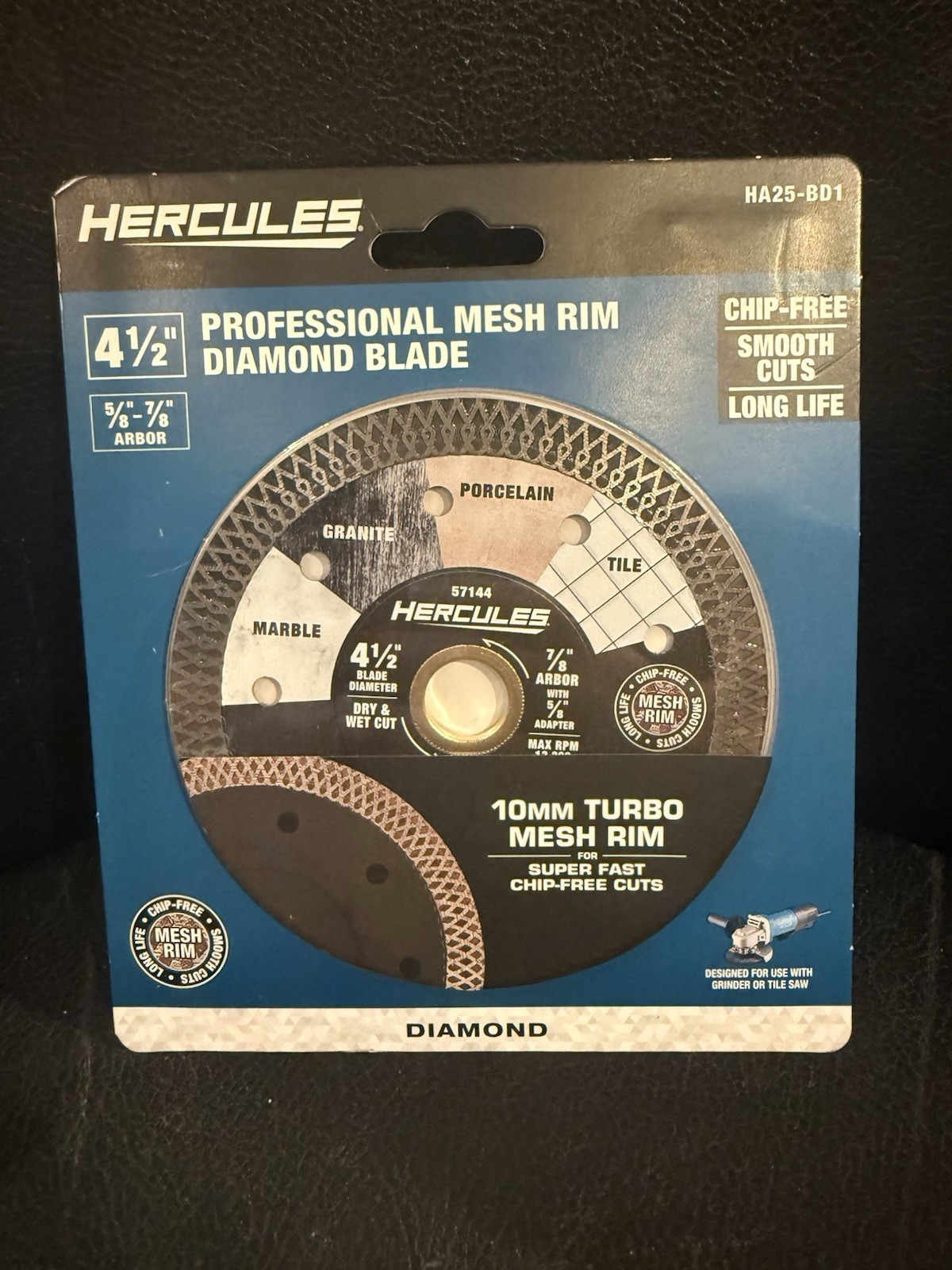 HERCULES 4.5" professional mesh trim diamond blade HA25-BD1 NEW FAST SHIPPING