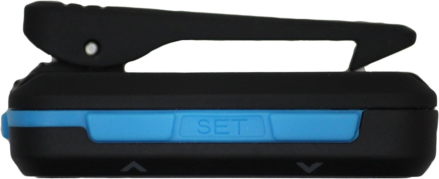 Compact Interval Timer & Stopwatch - Black/Blue for Ultimate Workout Precision