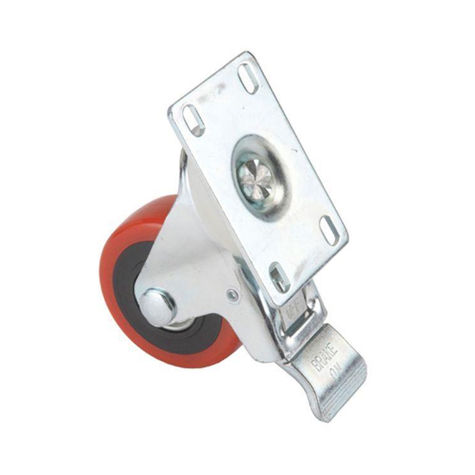 WOODRIVER 5" Caster Double Locking Swiveling with 4 Hole Mounting Plate