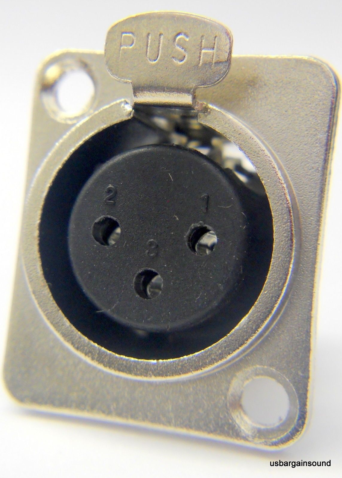 (100 PACK) PROCRAFT PXLRFP "D" Type Panel Mount XLRF Connector w/ Nickel Shell