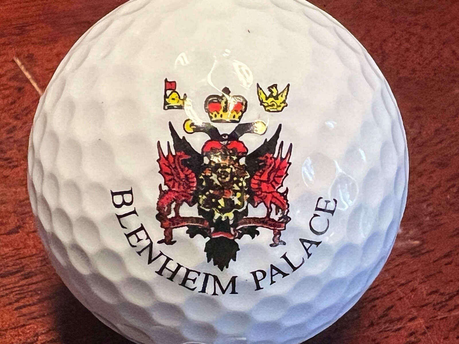 Blenheim Palace Logo White Used Golf Ball (L-22-3) - 1ct (one)