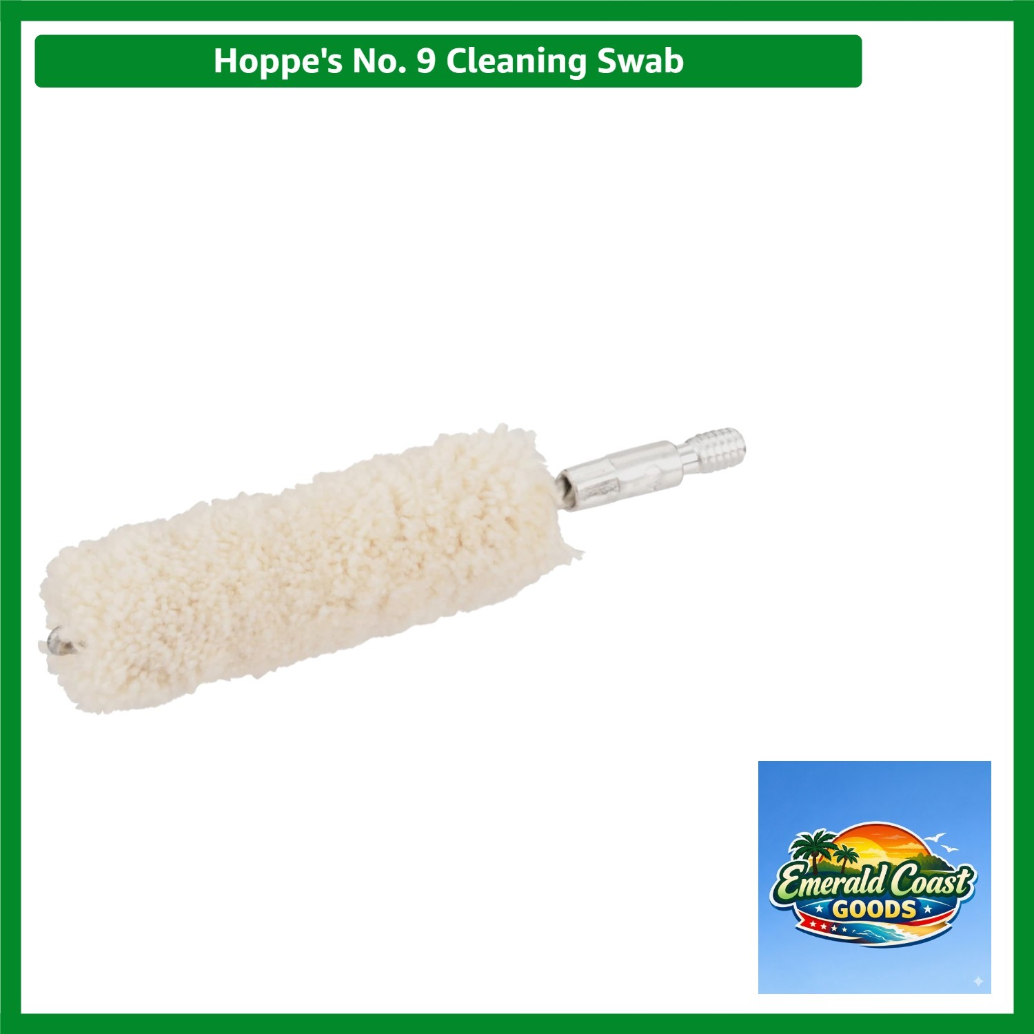 No. 9 Cleaning Swab - 100% Cotton Gun Cleaning Tool for .40-.45 Caliber Firearms