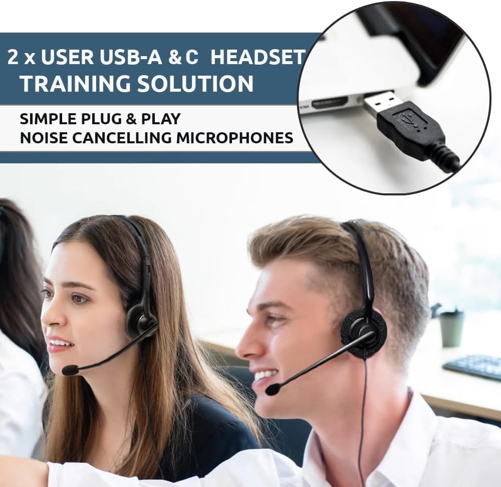Project Telecom Monaural Noise-Cancelling USB-A / USB-C Training Kit (210426)