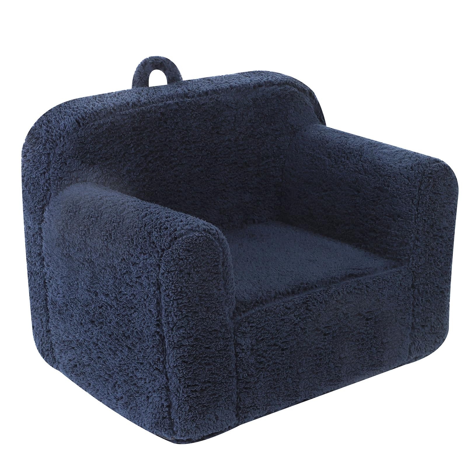 Kids Snuggly-Soft Sherpa Chair, Cuddly Toddler Foam Chair for Boys and Girls,...